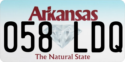 AR license plate 058LDQ