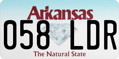 AR license plate 058LDR