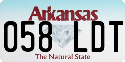 AR license plate 058LDT