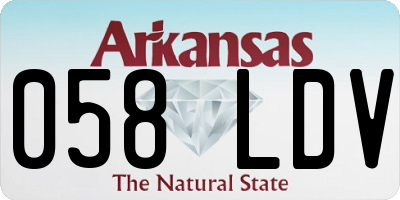AR license plate 058LDV