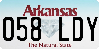 AR license plate 058LDY