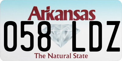 AR license plate 058LDZ