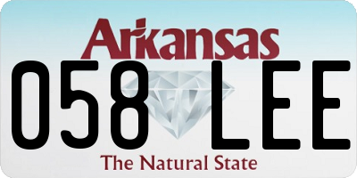 AR license plate 058LEE