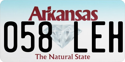 AR license plate 058LEH