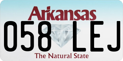 AR license plate 058LEJ