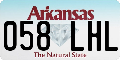 AR license plate 058LHL