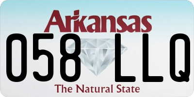AR license plate 058LLQ