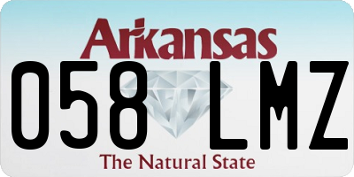 AR license plate 058LMZ