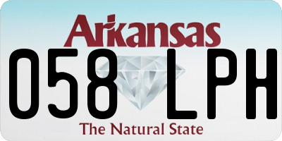 AR license plate 058LPH