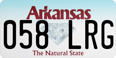 AR license plate 058LRG