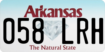 AR license plate 058LRH