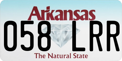 AR license plate 058LRR