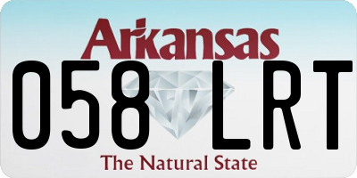 AR license plate 058LRT