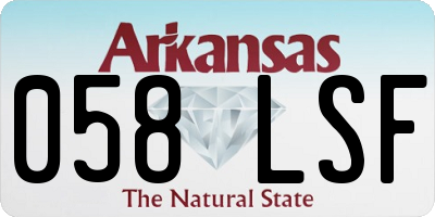 AR license plate 058LSF
