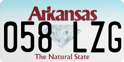 AR license plate 058LZG
