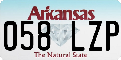 AR license plate 058LZP
