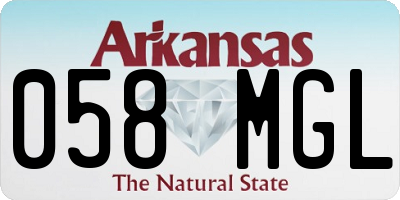AR license plate 058MGL