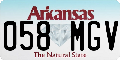 AR license plate 058MGV