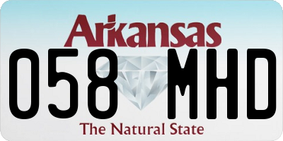 AR license plate 058MHD