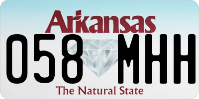AR license plate 058MHH