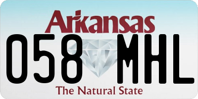 AR license plate 058MHL