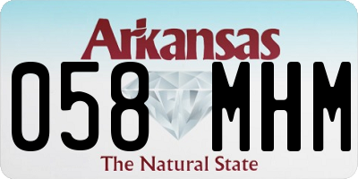 AR license plate 058MHM