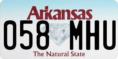 AR license plate 058MHU