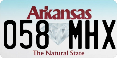 AR license plate 058MHX