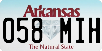 AR license plate 058MIH