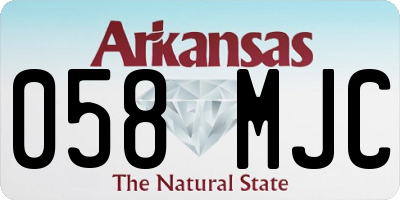 AR license plate 058MJC