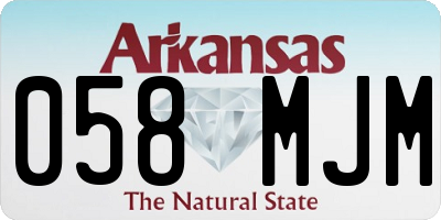 AR license plate 058MJM