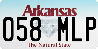 AR license plate 058MLP