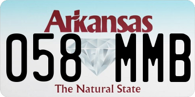 AR license plate 058MMB