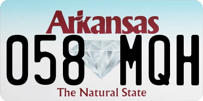 AR license plate 058MQH