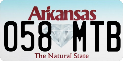 AR license plate 058MTB