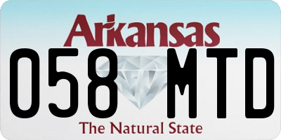 AR license plate 058MTD