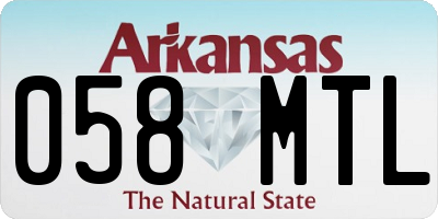 AR license plate 058MTL