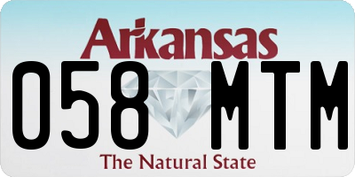 AR license plate 058MTM
