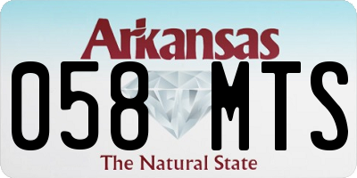 AR license plate 058MTS