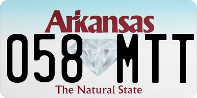 AR license plate 058MTT