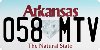 AR license plate 058MTV