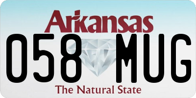 AR license plate 058MUG