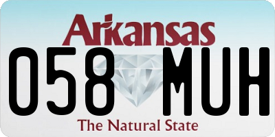 AR license plate 058MUH