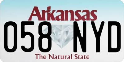 AR license plate 058NYD