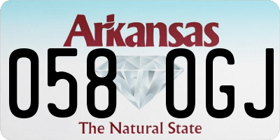 AR license plate 058OGJ