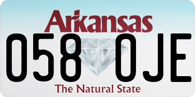 AR license plate 058OJE