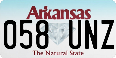 AR license plate 058UNZ
