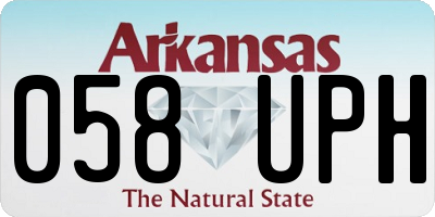 AR license plate 058UPH