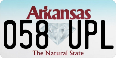 AR license plate 058UPL