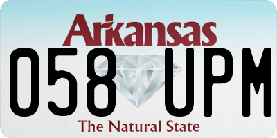 AR license plate 058UPM